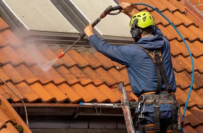 Démoussage et hydrofuge de toiture à Saint-Georges-Montcocq